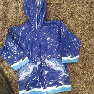 Rain coat boys sharks blue, Boutique raincoat boys
